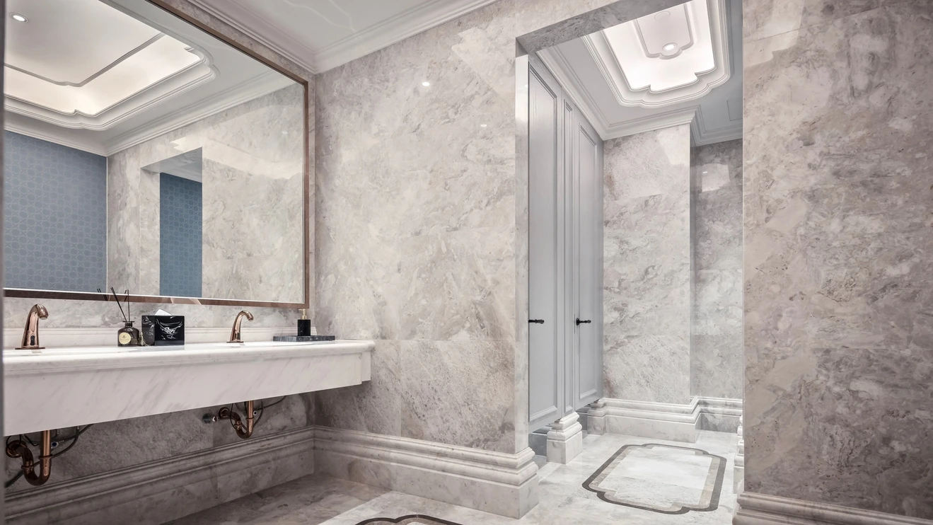 Architectural elegance of VIP casino suite